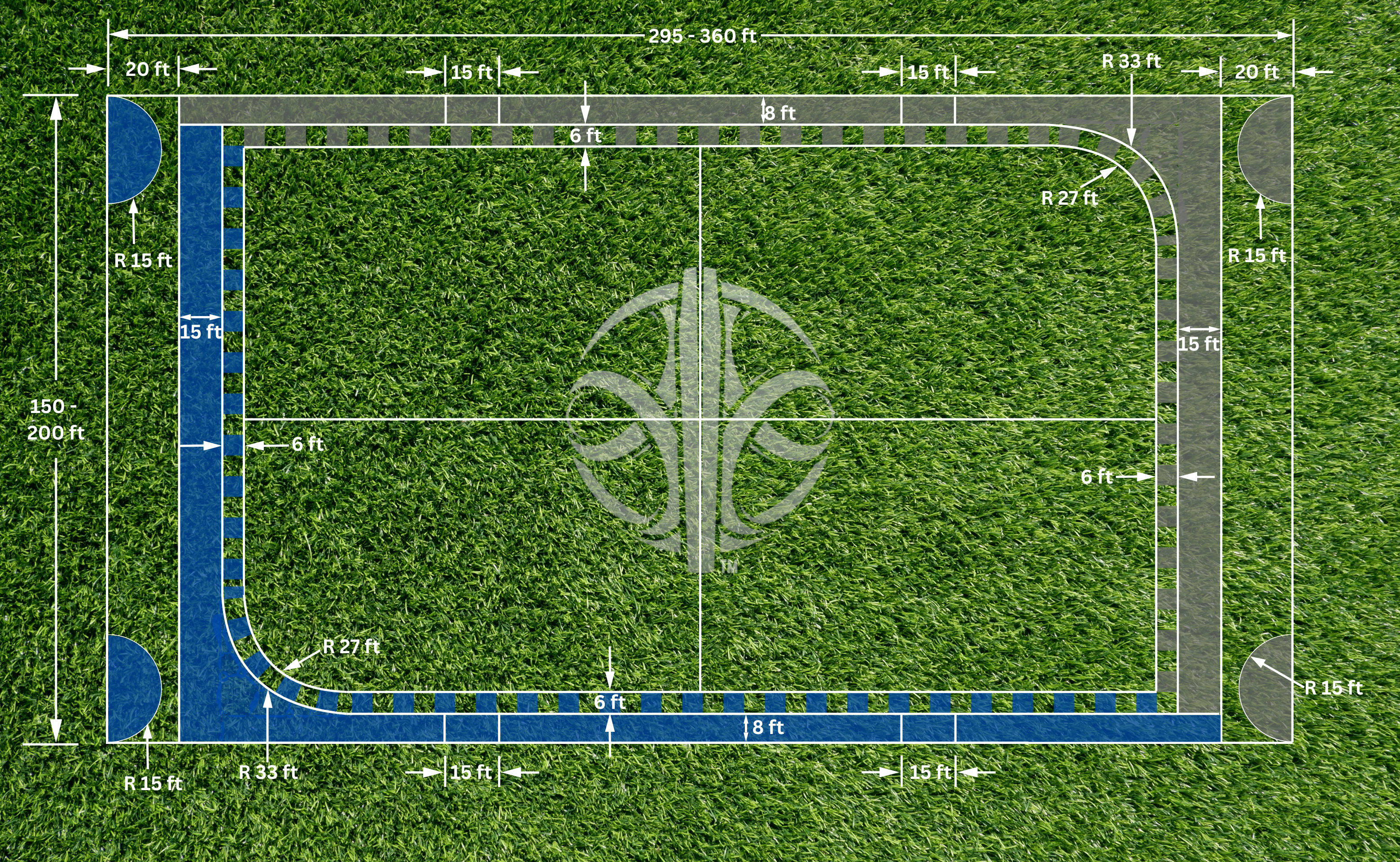 Contravene field measurements diagram